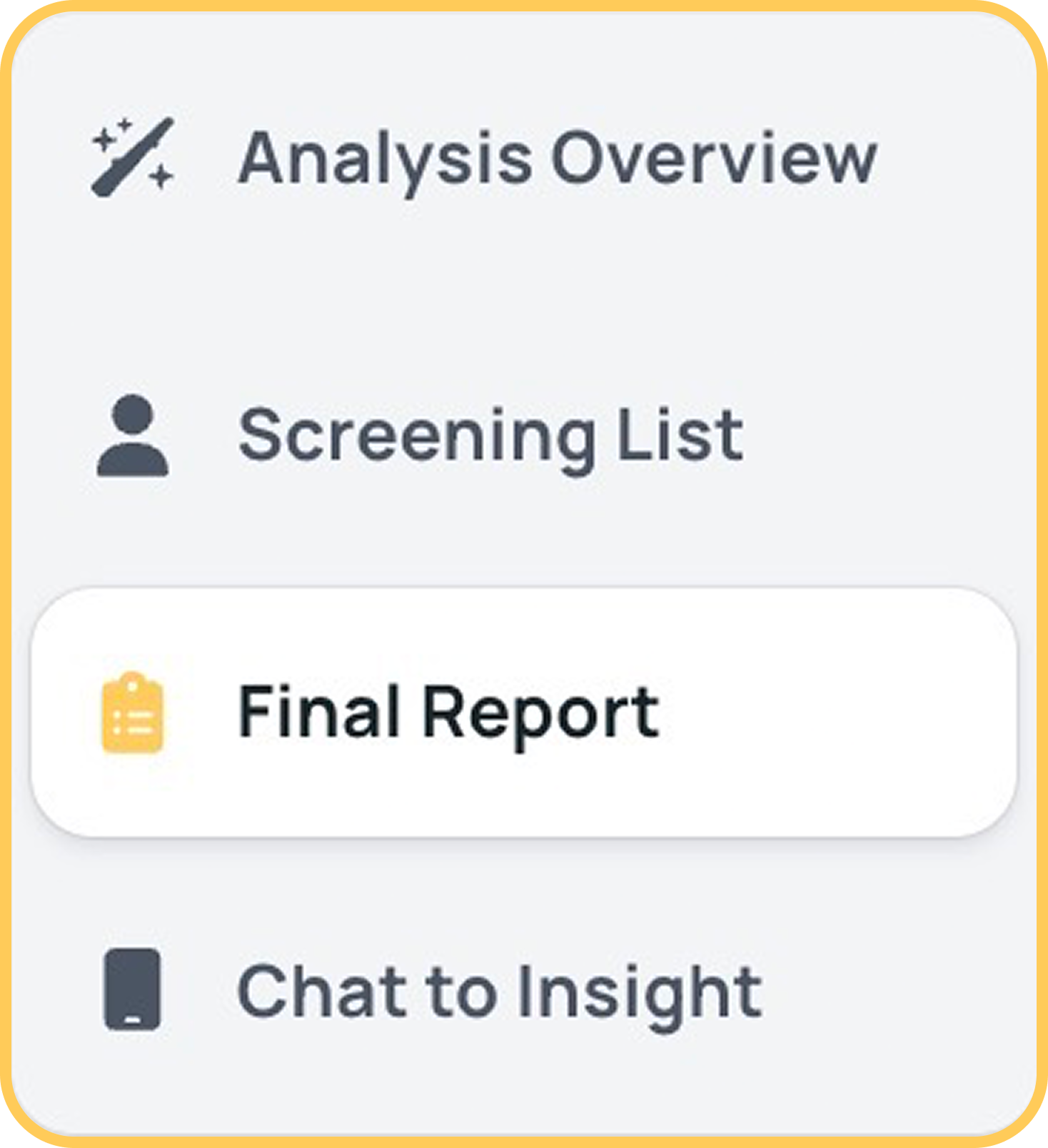 Bảng đánh giá chi tiết